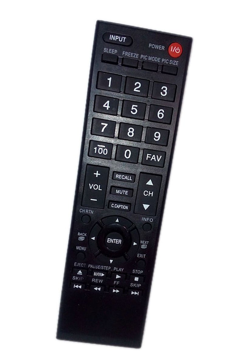 JustFine Replaced Remote Control Compatible for Toshiba 43L420U 19SL410U 22AV600UZ 32SL410UM 37E200U LED HDTV TV - Image 1